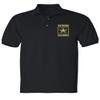 ALLNTRENDS Men's Polo T Shirt USA Veteran Army Embroidered Military US Army (S, Black) view 1