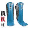 Revgear Superlite MMA Leather Shin Guards for Men Women, Kickboxing and Martial Arts (Blue, X-Large) view 1