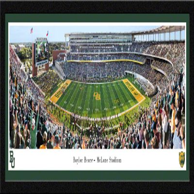 Baylor Bears Football - 42x15.5-inch Single Mat, Select Framed Picture by Blakeway Panoramas