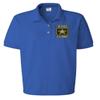 ALLNTRENDS Women's Polo T Shirt USA Retired Army Embroidered Military Polo Shirt (M, Royal Blue) view 1