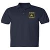 ALLNTRENDS Men's Polo T Shirt USA Retired Army Embroidered Military US Army (S, Navy Blue) view 1