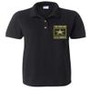 ALLNTRENDS Women's Polo T Shirt USA Veteran Army Embroidered Military Polo Shirt (XL, Black) view 1
