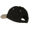 2 Tone Brushed Bull Denim Mid Profile Cap - Khaki Black OSFM view 2