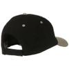 2 Tone Brushed Bull Denim Mid Profile Cap - Khaki Black OSFM view 3
