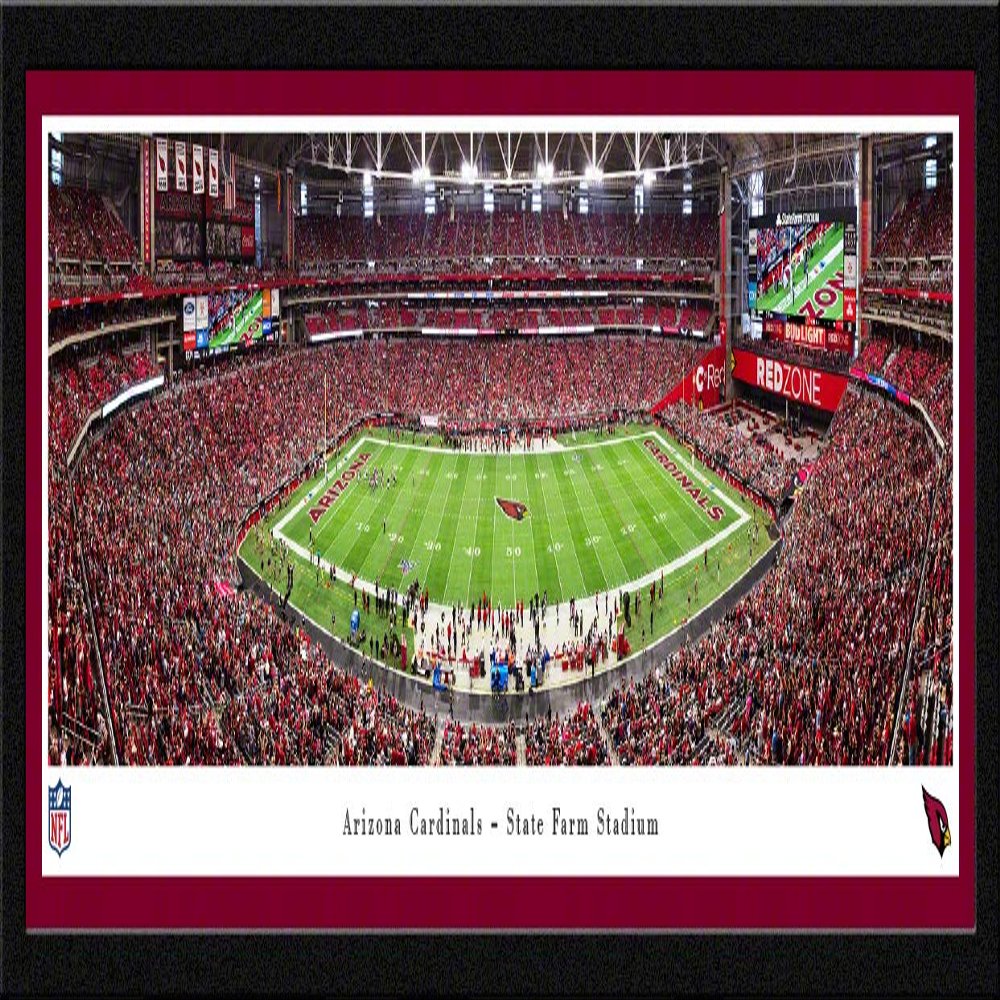Arizona Cardinals - 42x15.5-inch Single Mat, Select Framed NFL Picture by Blakeway Panoramas