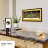 Iowa Hawkeyes Football - 44x18-inch Double Mat, Deluxe Framed Picture by Blakeway Panoramas view 4