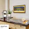 Iowa Hawkeyes Football "Run Out" - 44x18-inch Double Mat, Deluxe Framed Picture by Blakeway Panoramas view 4
