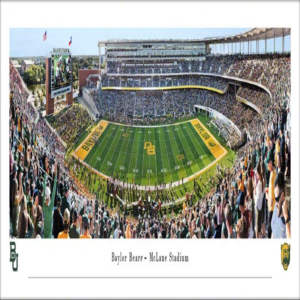 Baylor Bears Football - Unframed 40 x 13.5 Poster by Blakeway Panoramas