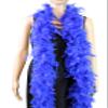 Flydreamfeathers 40 Gram 72" Long, Turkey Chandelle Feather Boa, Dancing Wedding Crafting Party Dress Up, Halloween Costume Decoration(royal blue color) view 1