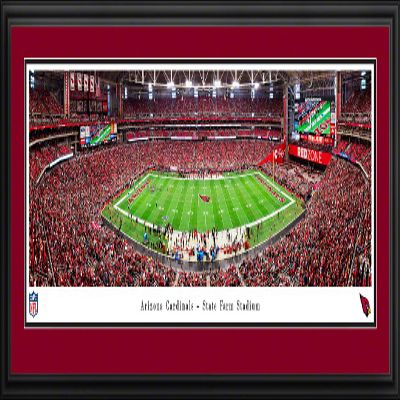 Arizona Cardinals Football - 44x18-inch Double Mat, Deluxe Framed NFL Picture by Blakeway Panoramas