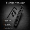 Gotical Keymod to Mlok Adapter Converter Rail Section Keymod to Mlok Converter 3 Inch (Pack of 2) view 2