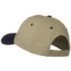 2 Tone Brushed Bull Denim Mid Profile Cap - Navy Khaki OSFM view 2