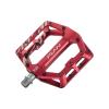 Funn Funndamental Flat Pedals - Wide Platform Bicycle Pedals for BMX/MTB Mountain Bike, Adjustable Grip for Outstanding Stability, 9/16-inch CrMo Axle (Red) view 1