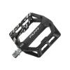 Funn Funndamental Flat Pedals - Wide Platform Bicycle Pedals for BMX/MTB Mountain Bike, Adjustable Grip for Outstanding Stability, 9/16-inch CrMo Axle (Black) view 1