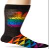 K. Bell Socks Men's Pop Culture Novelty Crew Socks, Pride (Black), Shoe Size: 6.5-12 view 2