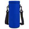 AUPET Water Bottle Sling Bag Carrier Crossbody Sleeve,Insulated Neoprene Bottle Case Holder Pouch Cover 500ML/17oz with Shoulder Strap for Walking Women Men (Pure Blue) view 1