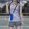 AUPET Water Bottle Sling Bag Carrier Crossbody Sleeve,Insulated Neoprene Bottle Case Holder Pouch Cover 500ML/17oz with Shoulder Strap for Walking Women Men (Pure Blue) view 3