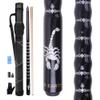AB Earth Ergonomic Design 13mm Tip 58" Maple Pool Cue Stick Kit with Hard Case (Black, 20oz) view 1