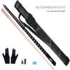 AB Earth Ergonomic Design 13mm Tip 58" Maple Pool Cue Stick Kit with Hard Case (Black, 20oz) view 2