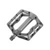 Funn Funndamental Flat Pedals - Wide Platform Bicycle Pedals for BMX/MTB Mountain Bike, Adjustable Grip for Outstanding Stability, 9/16-inch CrMo Axle (Gray) view 1