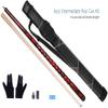 AB Earth Ergonomic Design 13mm Tip 58" Maple Pool Cue Stick Kit with Hard Case (Red, 21oz) view 2