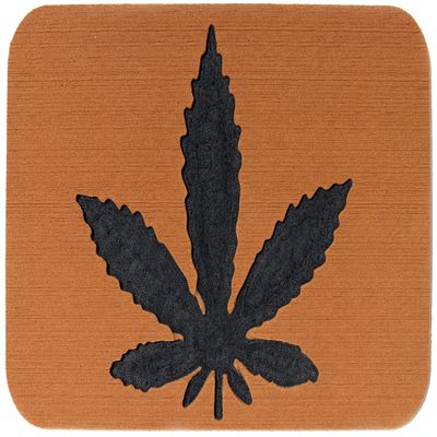 Toejamr Snowboard Stomp Pad - Pot Leaf PAD - Brown