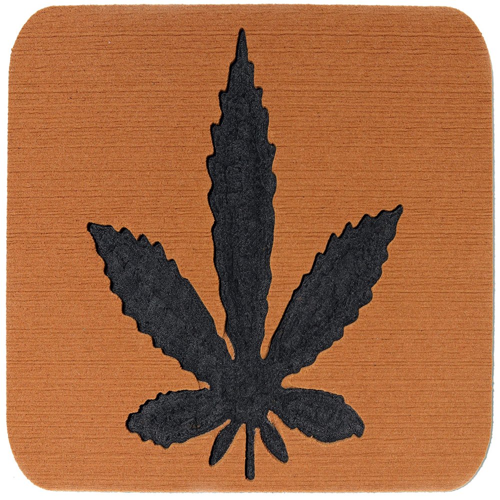 Toejamr Snowboard Stomp Pad - Pot Leaf PAD - Brown