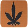 Toejamr Snowboard Stomp Pad - Pot Leaf PAD - Brown view 1