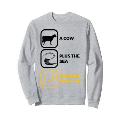 Adorable Funny Manatee Gift For Women and Men Sweatshirt