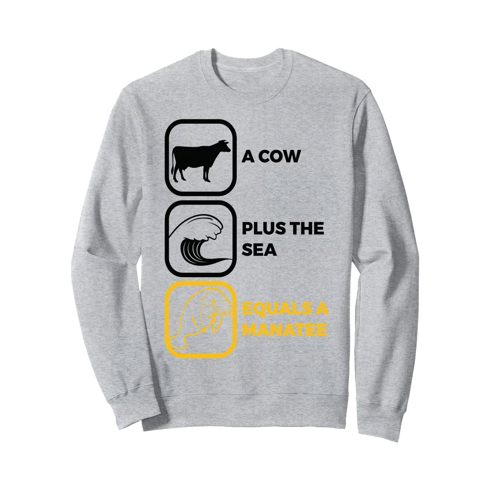Adorable Funny Manatee Gift For Women and Men Sweatshirt