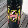 Chopper Bicycle Seat with 31.8mm Seat Post Iron Cross Flame for Chopper Bikes view 4