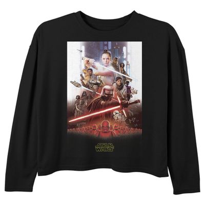 Star Wars Girls' T-Shirt, Black, X-Small