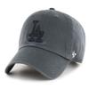 '47 Los Angeles Dodgers Clean Up Charcoal Adjustable Dad Cap view 1