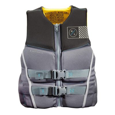 Hyperlite Men's Prime Life Jacket - Black/Yellow - XL