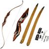 AMEYXGS 58" Takedown Recurve Bow 25-55 Lbs Hunting Target Bow Right Hand Longbow Beginner Archery for Outdoor Hunting Shooting (Red, 25 lbs) view 1