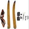 AMEYXGS 58" Takedown Recurve Bow 25-55 Lbs Hunting Target Bow Right Hand Longbow Beginner Archery for Outdoor Hunting Shooting (Red, 25 lbs) view 2