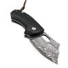 ALBATROSS Premium Folding Pocket Knife - EDC Mini VG10 Damascus Steel with 2" Blade - Ebony Wood Handle - Compact Outdoor Camping Knife with Gift Box - HGDK024 view 4