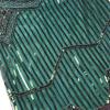 20s Flapper Gatsby Sequin Beaded Evening Cocktail Dress with Accessories Set (X-Large, Style03-Black&Green) view 3