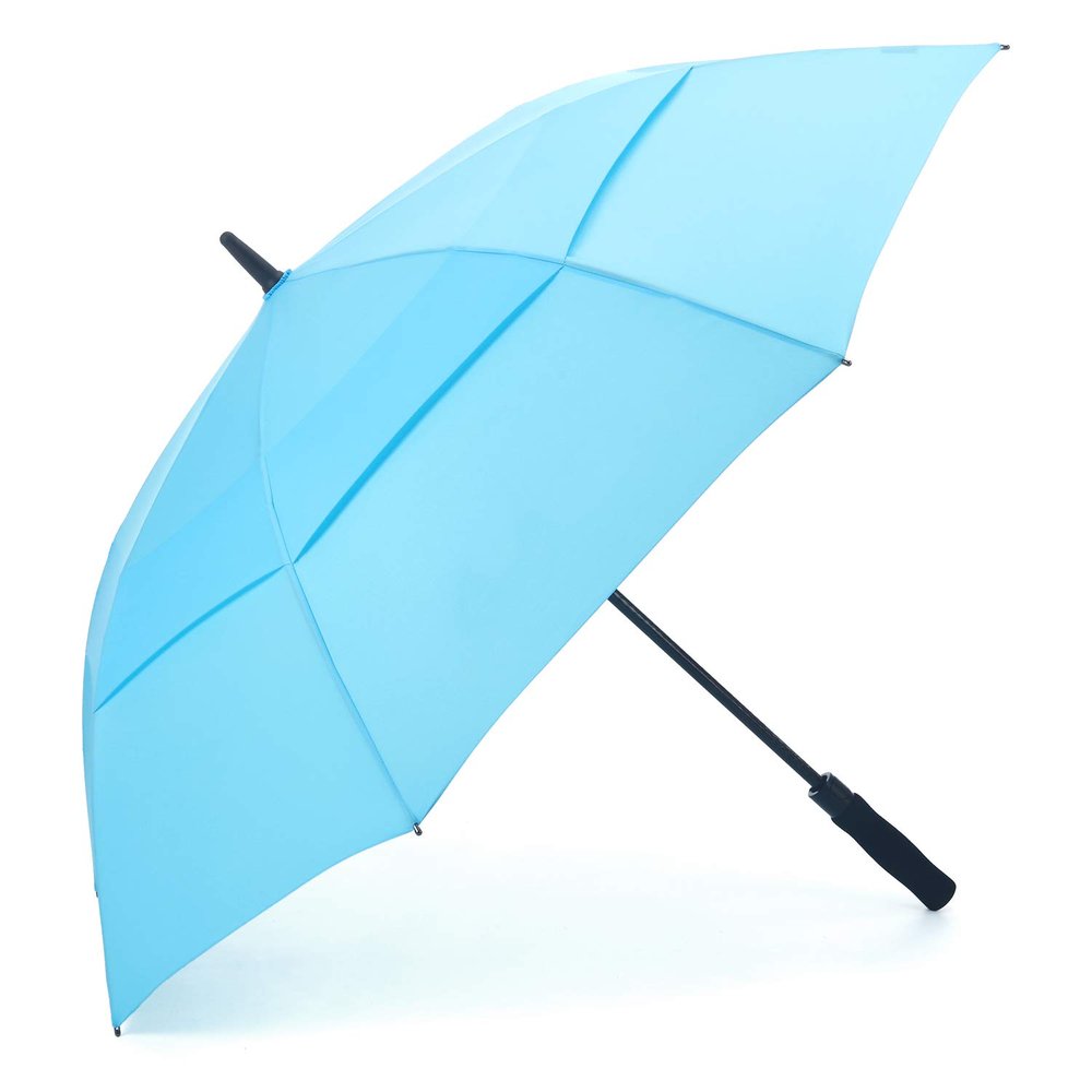 RUMBRELLA 55/62 Inch UV Golf Umbrella Large Oversize Double Canopy Vented Windproof Auto Open Stick Umbrella