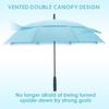 RUMBRELLA 55/62 Inch UV Golf Umbrella Large Oversize Double Canopy Vented Windproof Auto Open Stick Umbrella view 4