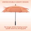 RUMBRELLA 55/62 Inch UV Golf Umbrella Large Oversize Double Canopy Vented Windproof Auto Open Stick Umbrella view 4