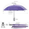 RUMBRELLA 55/62 Inch UV Golf Umbrella Large Oversize Double Canopy Vented Windproof Auto Open Stick Umbrella view 2