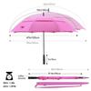 RUMBRELLA 55/62 Inch UV Golf Umbrella Large Oversize Double Canopy Vented Windproof Auto Open Stick Umbrella view 2