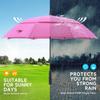 RUMBRELLA 55/62 Inch UV Golf Umbrella Large Oversize Double Canopy Vented Windproof Auto Open Stick Umbrella view 3