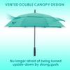 RUMBRELLA 55/62 Inch UV Golf Umbrella Large Oversize Double Canopy Vented Windproof Auto Open Stick Umbrella view 4