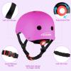 KAMUGO Kids Adjustable Helmet, Suitable for Toddler Kids Ages 2-8 Boys Girls, Multi-Sport Safety Cycling Skating Scooter Helmet (Purple, Small) view 3