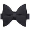 AUSKY Elegant Adjustable Pre-tied bow ties for Men Boys Party,Business or Daily Wear (Black) view 1