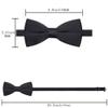 AUSKY Elegant Adjustable Pre-tied bow ties for Men Boys Party,Business or Daily Wear (Black) view 3
