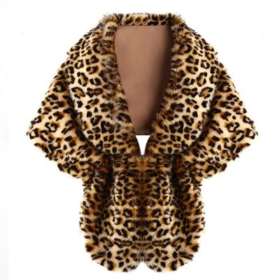 Womens Winter Cape Wedding Wrap Scarves Faux Fur Shawl Warm Fur Stole for Girls