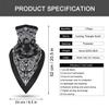 LKXHarleya Bandanas Headband - Quick Dry, UV Protection, Windproof Multifunctional Balaclava Face Mask Seamless Neck Gaiter Scarf Paisley Print Head Wraps(Black) view 2